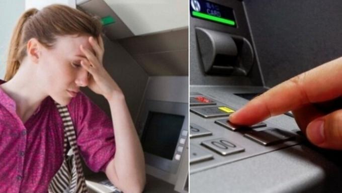Miten palauttaa kortin, jos ATM "söi" sen, ja lopulta ripustettu