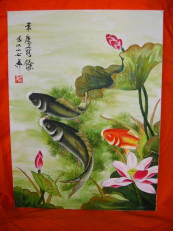 feng shui -maalauksia keittiössä