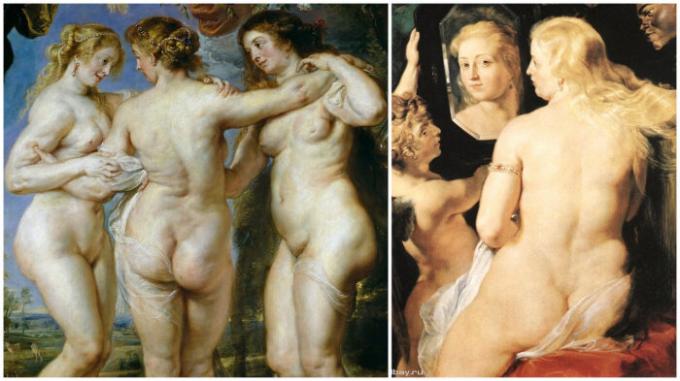 Rubens naispappeja - standardin nykyaikana.