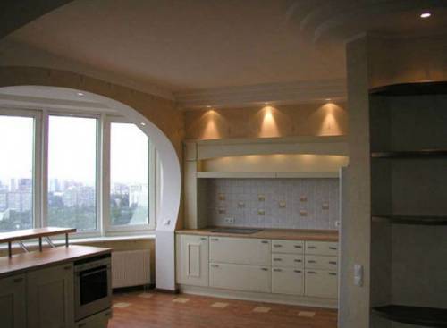 keittiön suunnittelu 9 m² parvekkeella