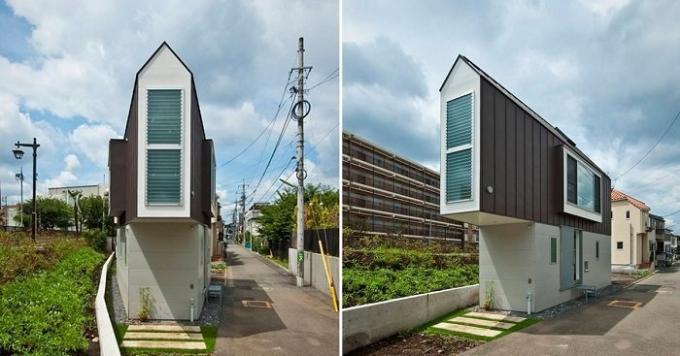Kapea talo Japanissa