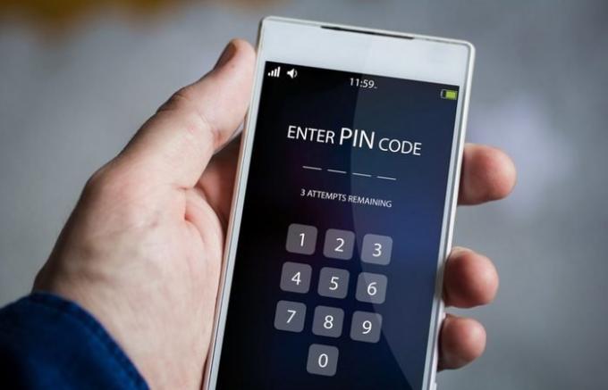PIN-koodi älypuhelin: uhka antureista.