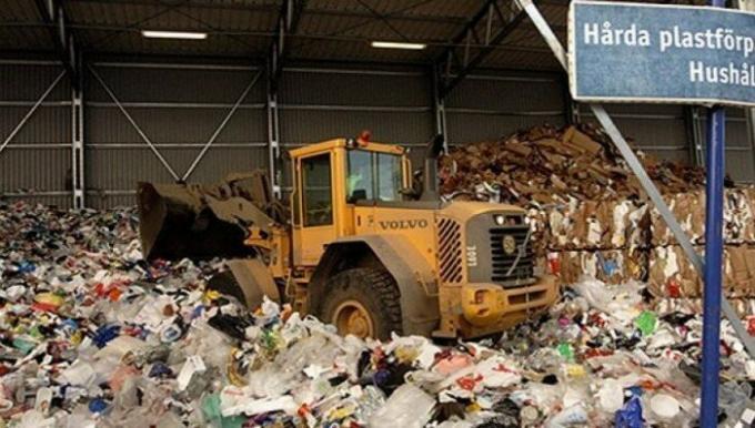 Ruotsissa, vain 7% roska on kaatopaikoille.