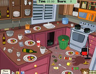 Still videopelistä lapsille "Siivoa keittiö"