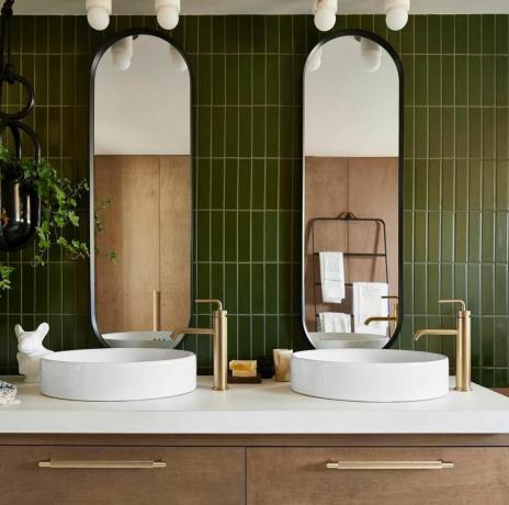 12 tapaa visuaalisesti laajentaa kylpyhuone yksinkertainen laatta